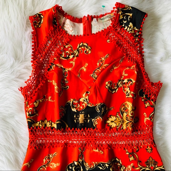 avaliable by angela fashions Dresses & Skirts - Angela Fashions Lace Detail Dress
